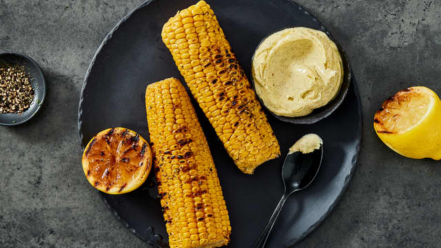Grillet mais med vaniljesmør