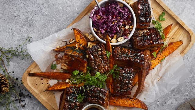Asiatisk ribbe med kimchi