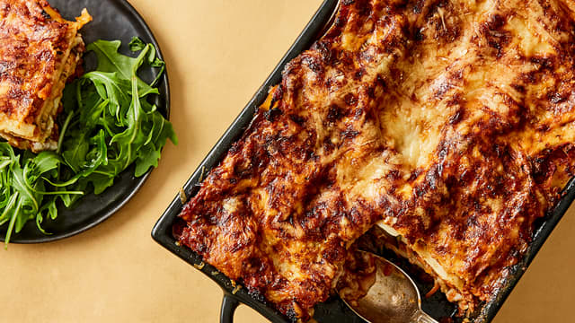 Litt sunnere lasagne med ekstra grønnsaker