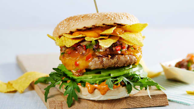 Chicken Salsa Burger