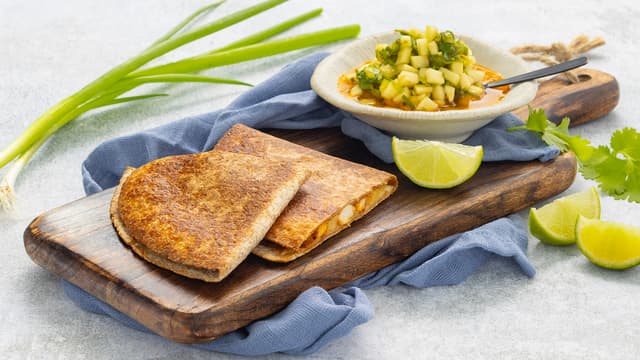 Kylling-quesadillas med ananassalsa