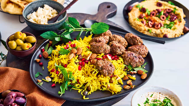 Kefta med smaksrik ris pilaff