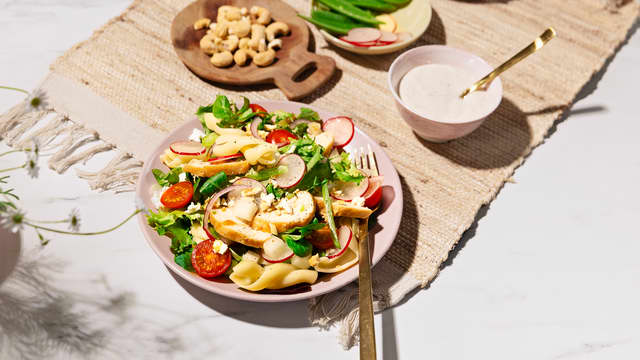 Pastasalat med kyllingfilet Fanta à l’orange