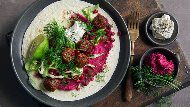 Falafel i wrap