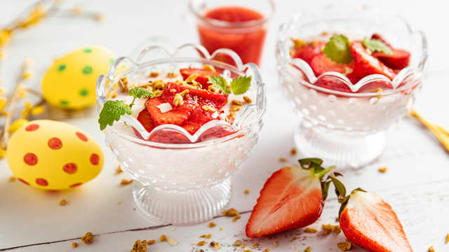 Jordbærgelé-fromasj