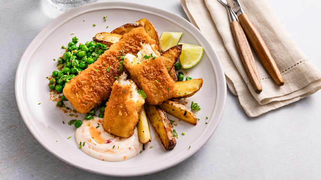 Sprø torsk med kløftepoteter