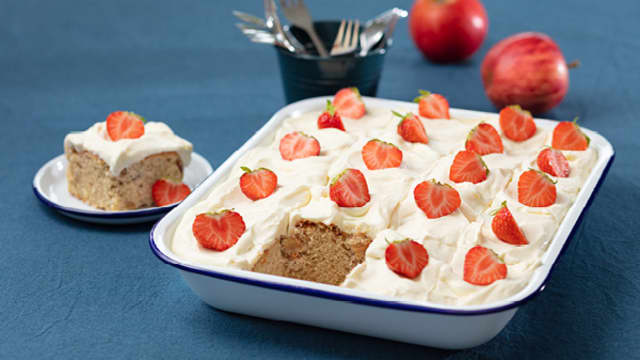 Eplekake med ostekrem