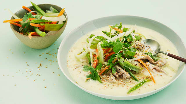 Thai-inspirert kyllingsuppe
