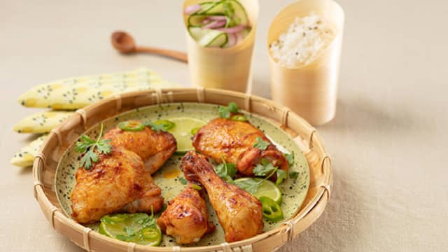 Kyllinglår med agurksalat