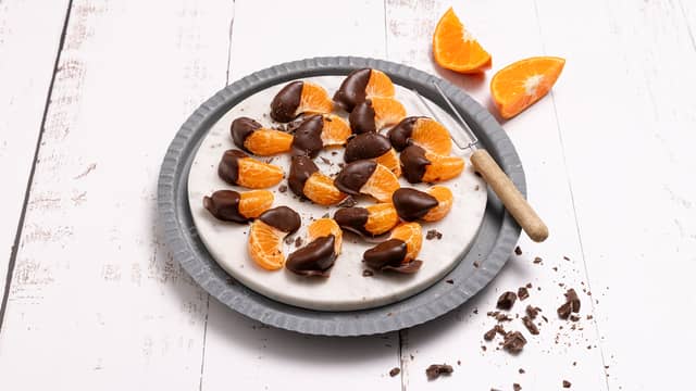 Klementinbåter med sjokolade