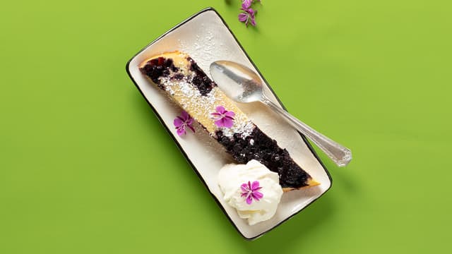 Clafoutis med blåbær