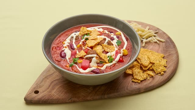 Tacosuppe med kjøttboller