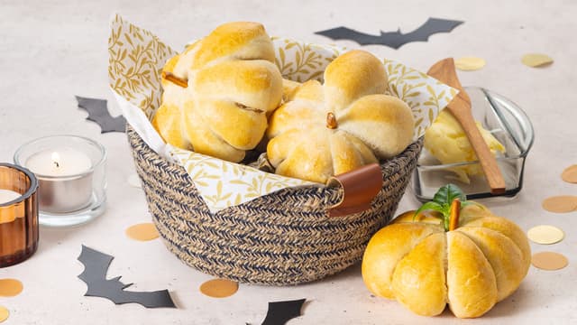 Halloweengresskarboller