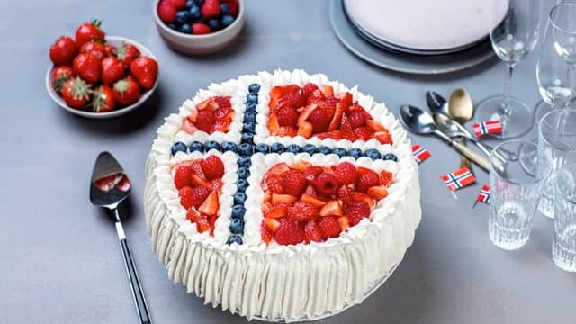 Flaggkake til 17. mai-festen
