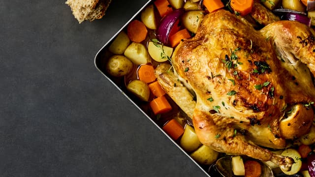 Ovnsbakt kylling med kapers og sitron