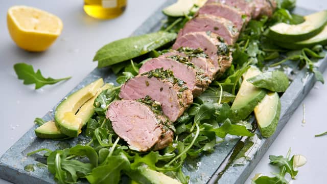 Svinefilet med urtemarinade