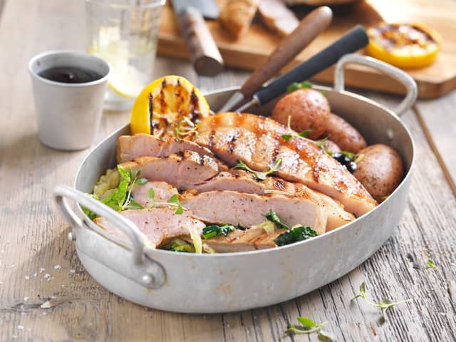 Grillet flintstek med grønnkål