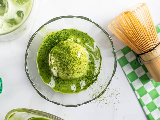 Matcha affogato