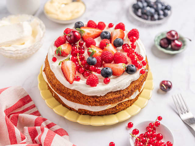 Kremkake uten egg, melk og gluten
