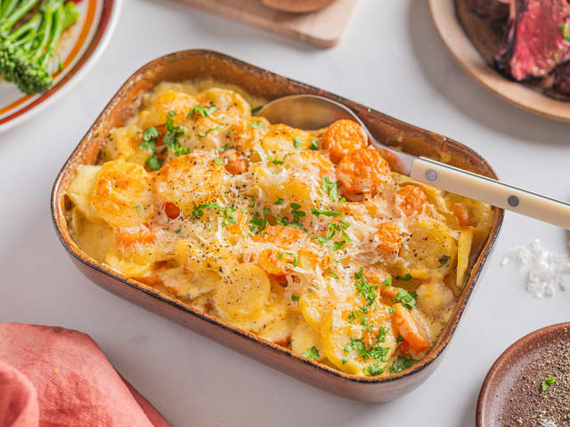 Grateng med rotgrønnsaker