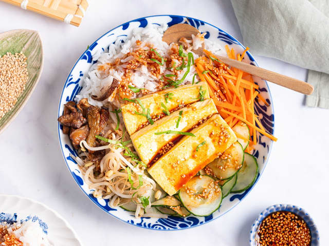 Bibimbap med tofu