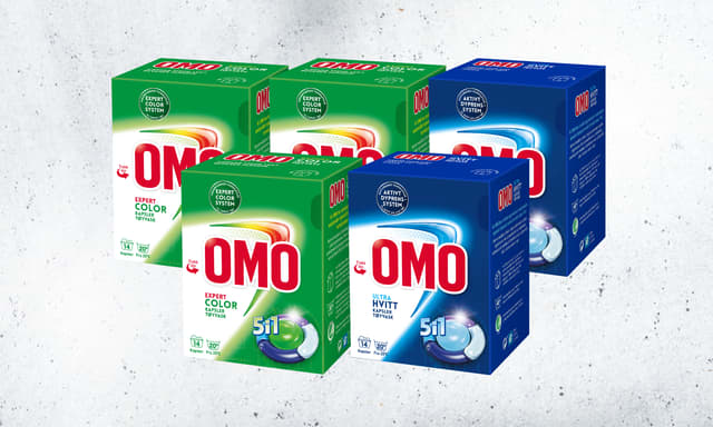 Omo color/hvitt 2 for 99,- | MENY