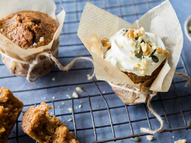 Gresskarmuffins med ostekrem