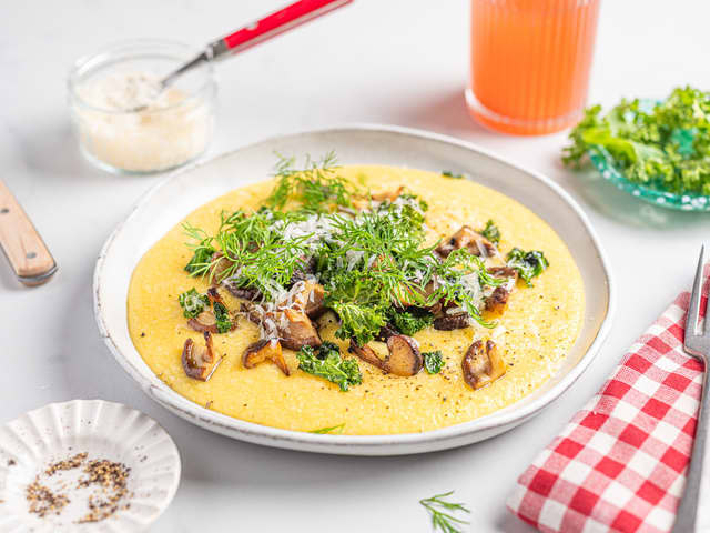 Polenta med parmesan