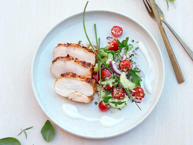 Spicy kyllingbryst med couscous