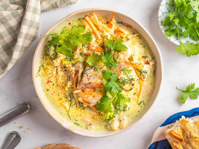 Kremet fiskesuppe - MENYs egen