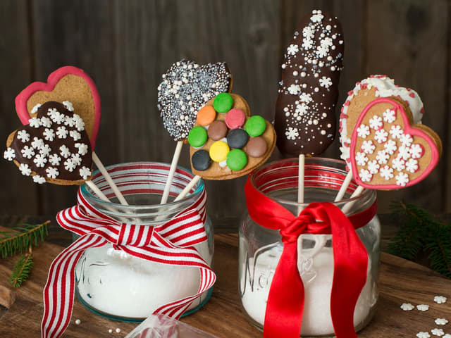 Pepperkakekjærlighet på pinne