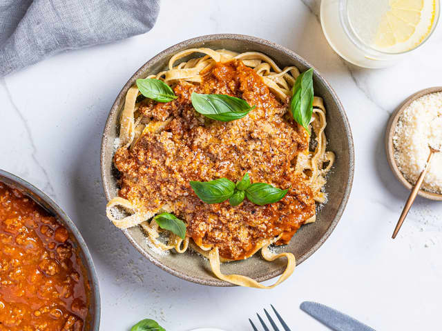 Pasta med kjøttsaus