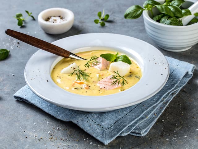 Fiskesuppe uten melk
