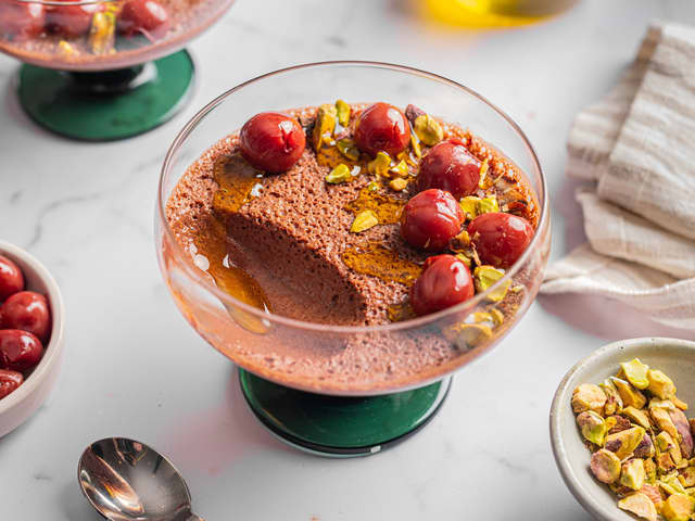 Sjokolademousse med mørk sjokolade