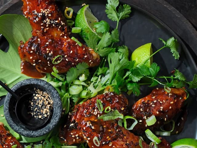 Asiatiske kyllingvinger i airfryer