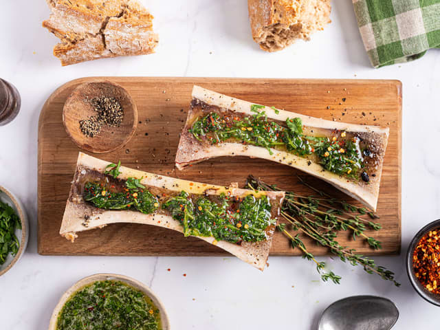 Margbein med chimichurri
