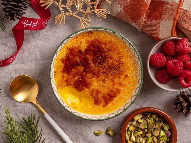 Crème brûlée med safran