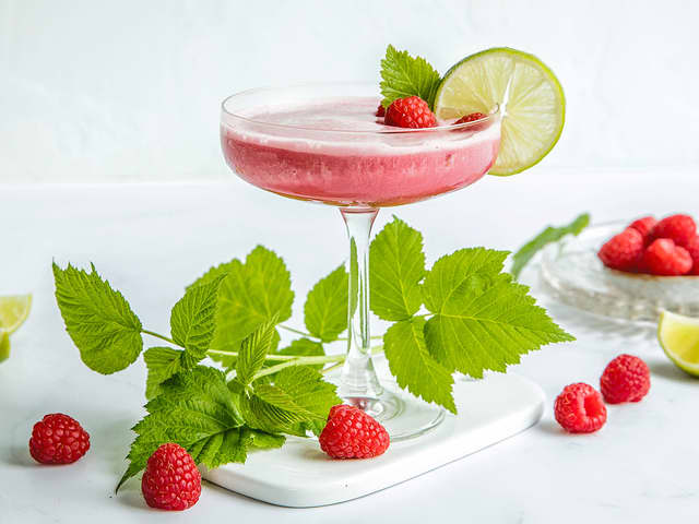 Alkoholfri raspberry daiquiri