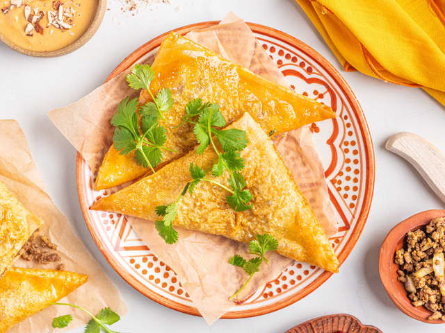 Samosa med kjøttdeig