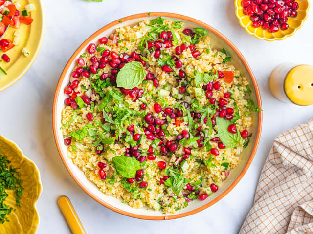 Tabbouleh med granateple og persille