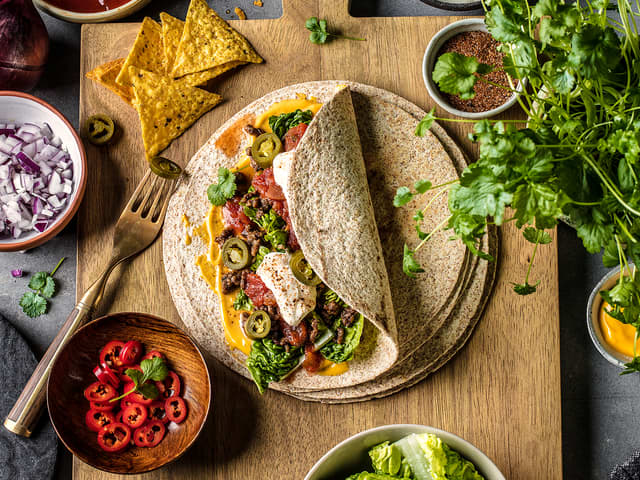 Burritos med kjøttdeig