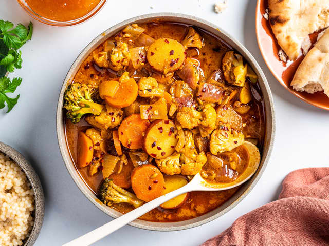 Indisk grønnsaksgryte