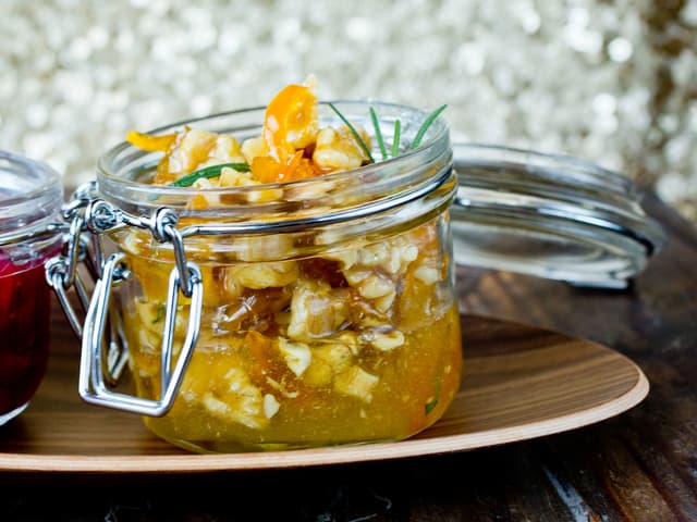 Honningstekte valnøtter