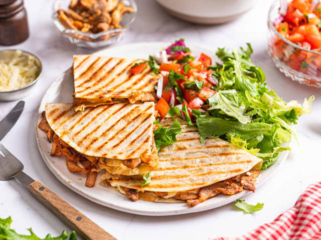 Quesadillas med svinesnadder