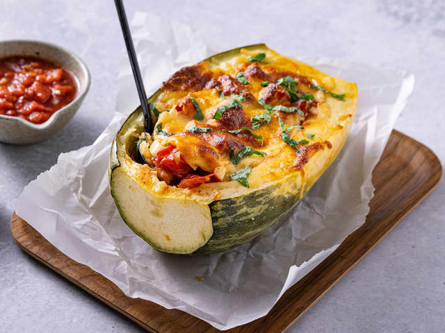 Gratinert spagettigresskar