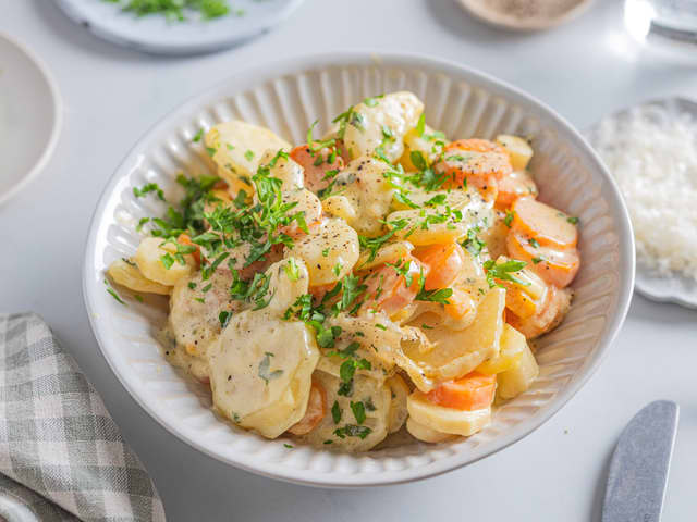 Rotgrønnsaksgrateng uten melk