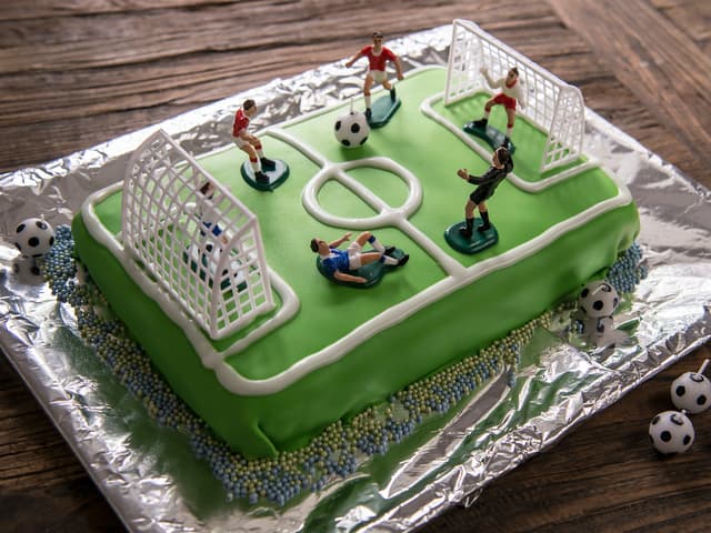 Fotballbane sjokoladekake