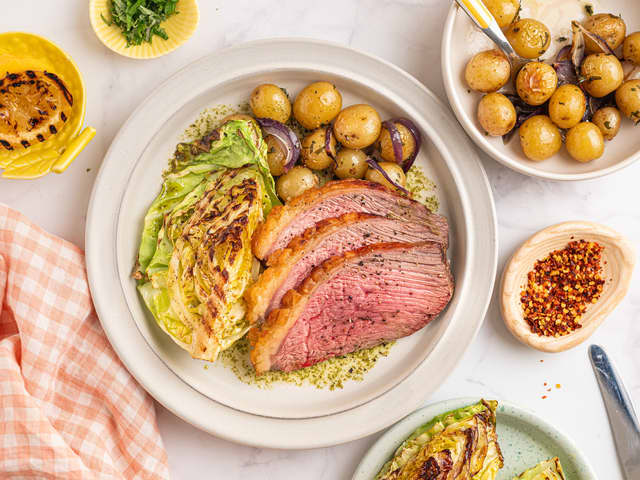 Culotte med nykål og småpoteter