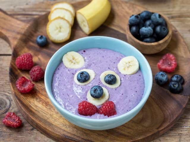 Smoothiegrøt med bær