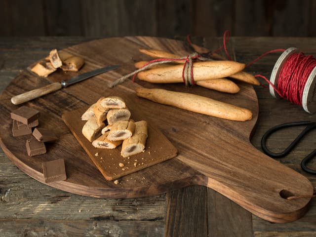 Fylte kransekakestenger